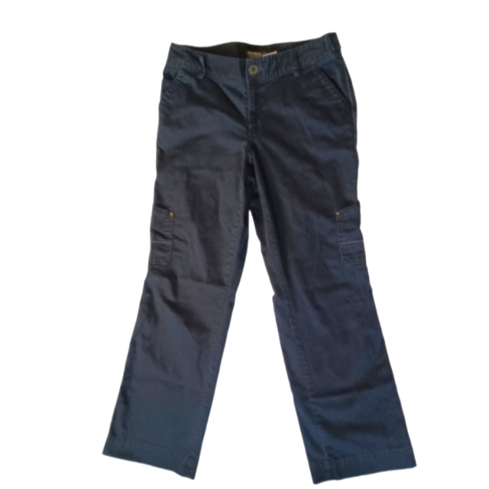 Eddie Bauer Black Cotton Cargo Jeans Women's Size 10